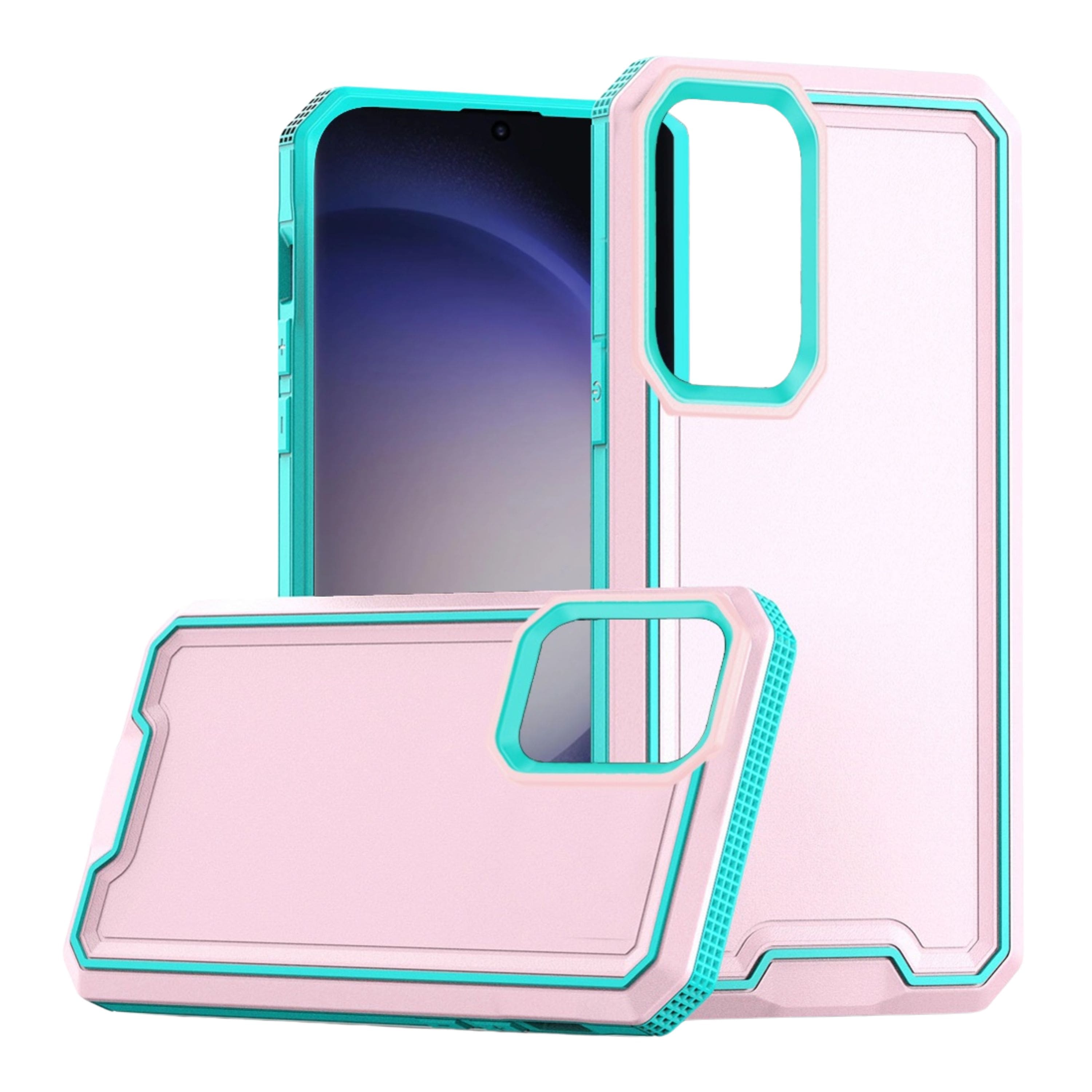 Kitcheniva - Shockproof Rugged Fused Phone Case For Samsung Galaxy S24+ - Pink