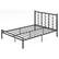Front. Costway - Queen Size Platform Bed with Headboard 11.5" Under Bed Storage Easy Assembly - Black.