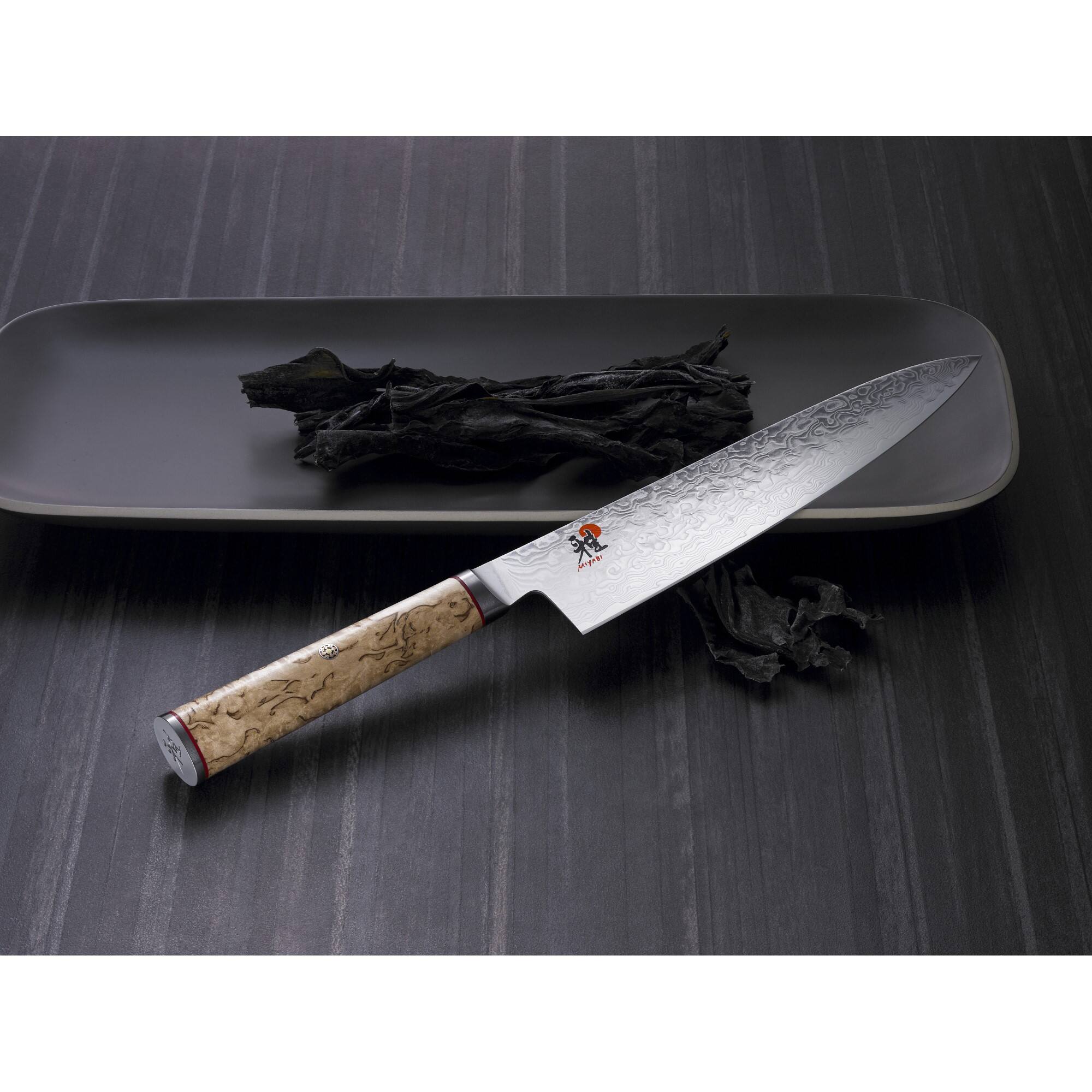 Alt View 6. Miyabi - Miyabi Birchwood SG2 5-inch Utility Knife - Stainless Steel.