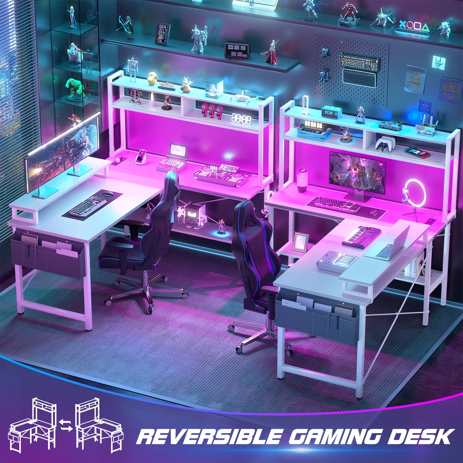 XODA 88.88 S. REVERSIBLE GAMING DESK