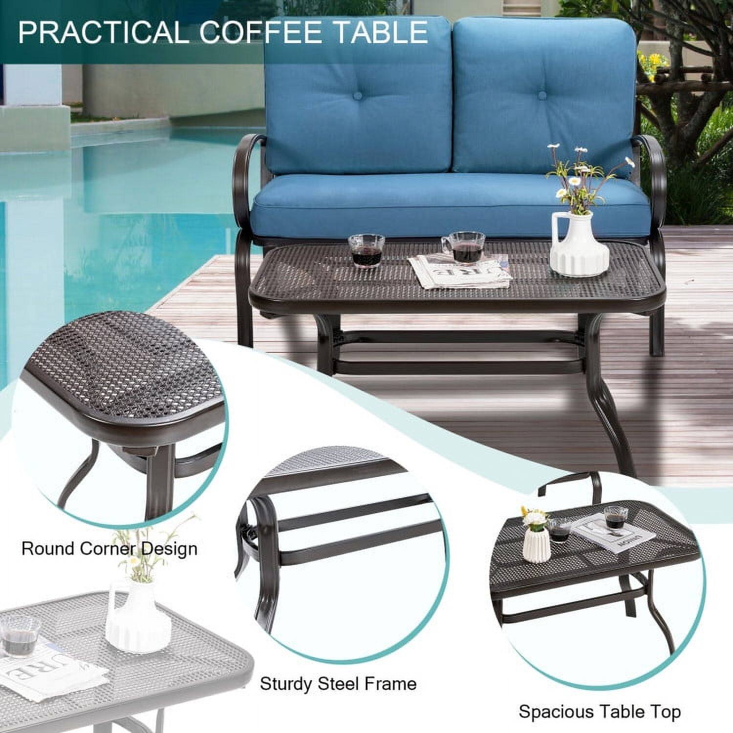 PRACTICAL COFFEE TABLE

- Round Corner Design
- Sturdy Steel Frame
- Spacious Table Top