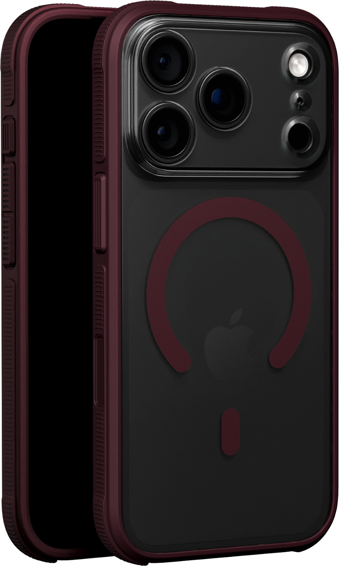 Alt View 6. dbrand - Ghost Case with MagSafe for Apple iPhone 18 Pro / iPhone 17 Pro - Burgundy.