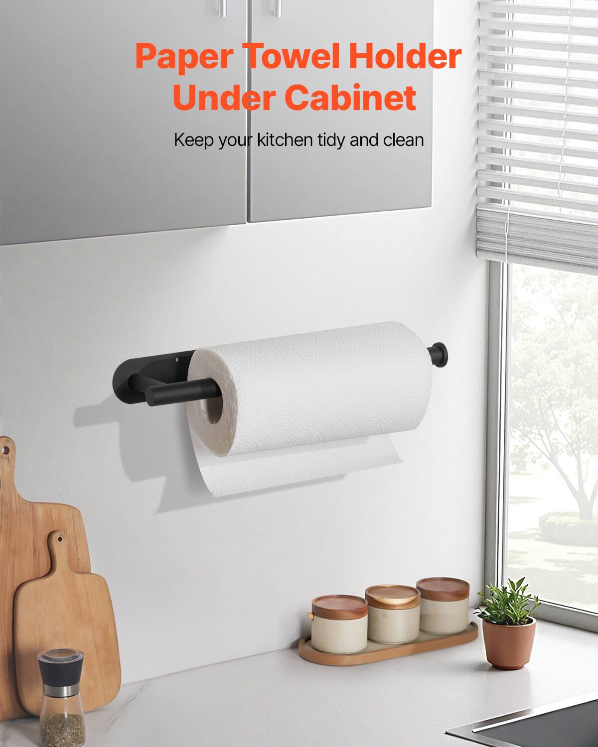Paper Towel Holder  
Under Cabinet  

Keep your kitchen tidy and clean