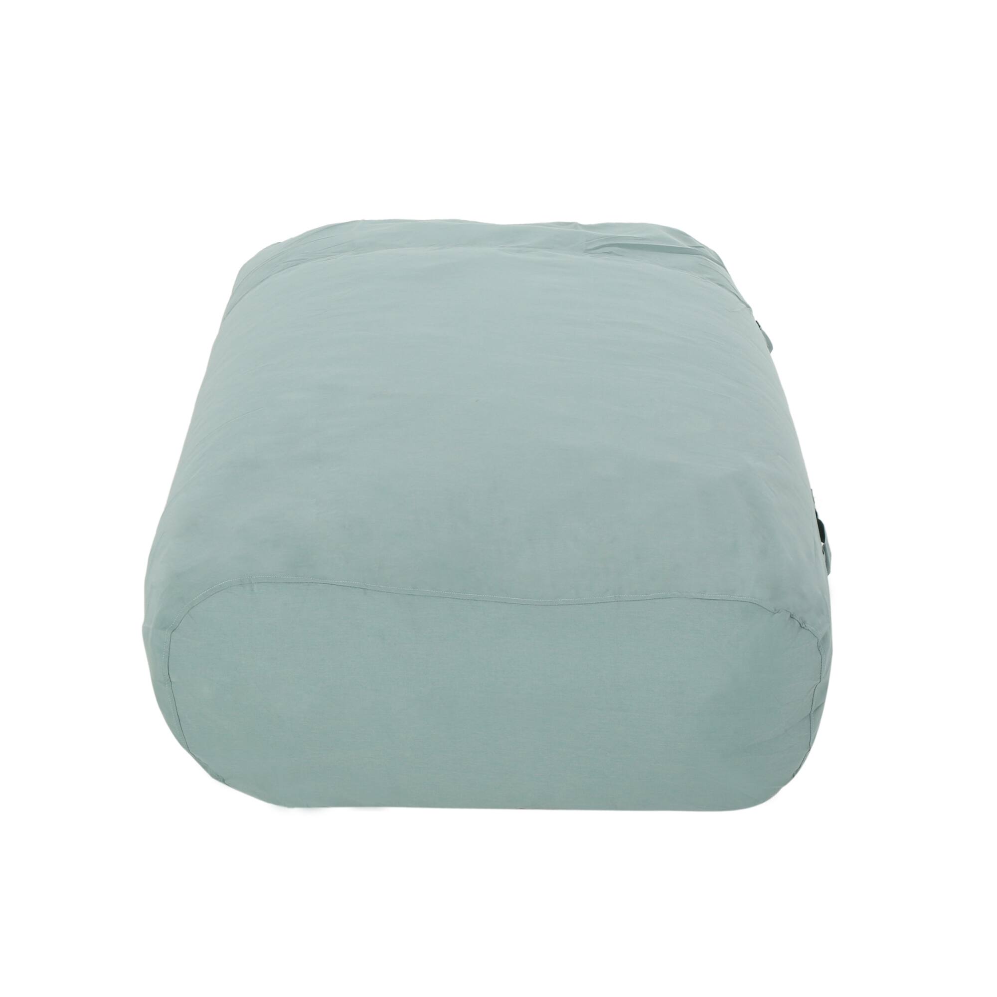 Angle. GOODSILO - Water Resistant Lounger Bean Bag Chair with Removable Cover and High-Density Foam Filling - Teal.