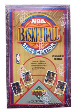 1991-92 Upper Deck Inaugural Edition Basketball Box - Blue