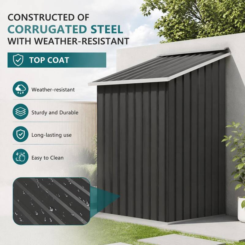 CONSTRUCTED OF CORRUGATED STEEL WITH WEATHER-RESISTANT TOP COAT

- Weather-resistant
- Sturdy and Durable
- Long-lasting use
- Easy to Clean