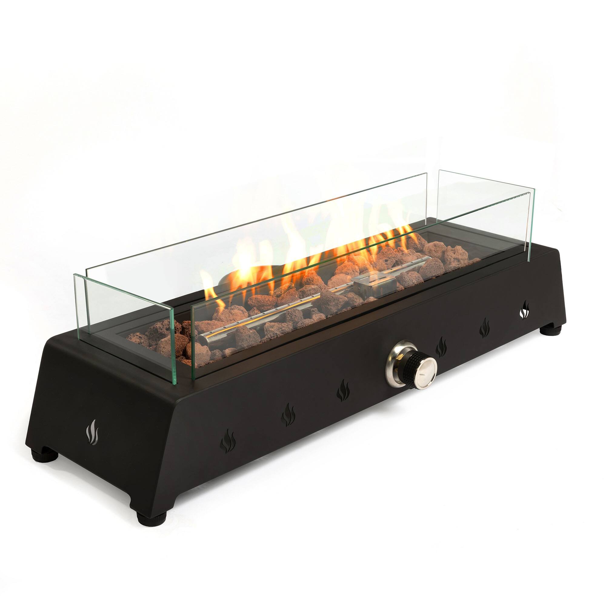 Dexmalle - Dexmalle-28" Propane Gas Fire Pits-Black