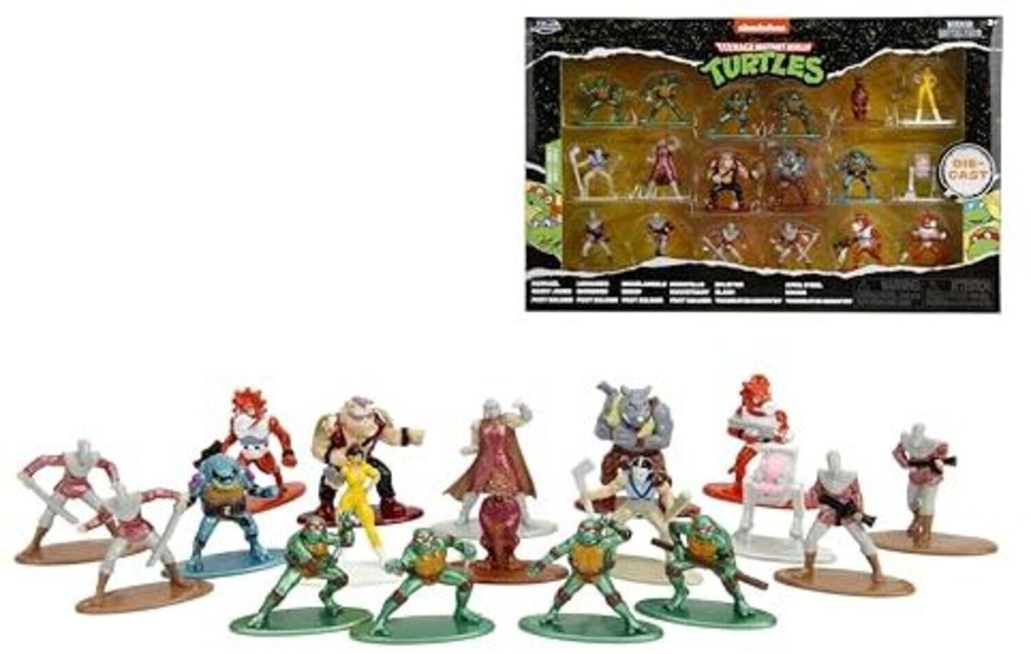 Jada toys（全10点） Jada Toys Teenage Mutant Ninja Turtles Nano MetalFigs 1.65