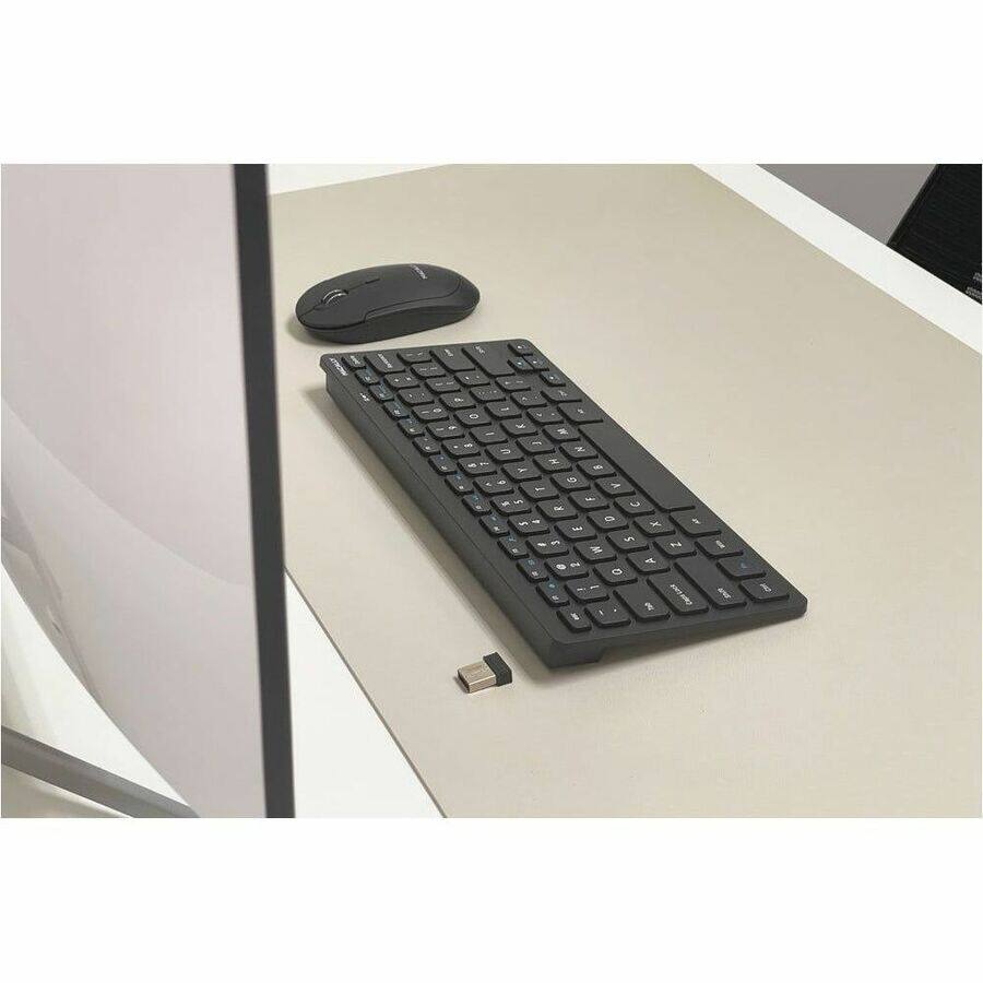 Alt View 7. Macally - Macally RF Wireless Keyboard and Mouse For Windows PC - USB Scissors Wireless RF 2.40 GHz Keyboard - 78 Key - Black - US - Unknown.