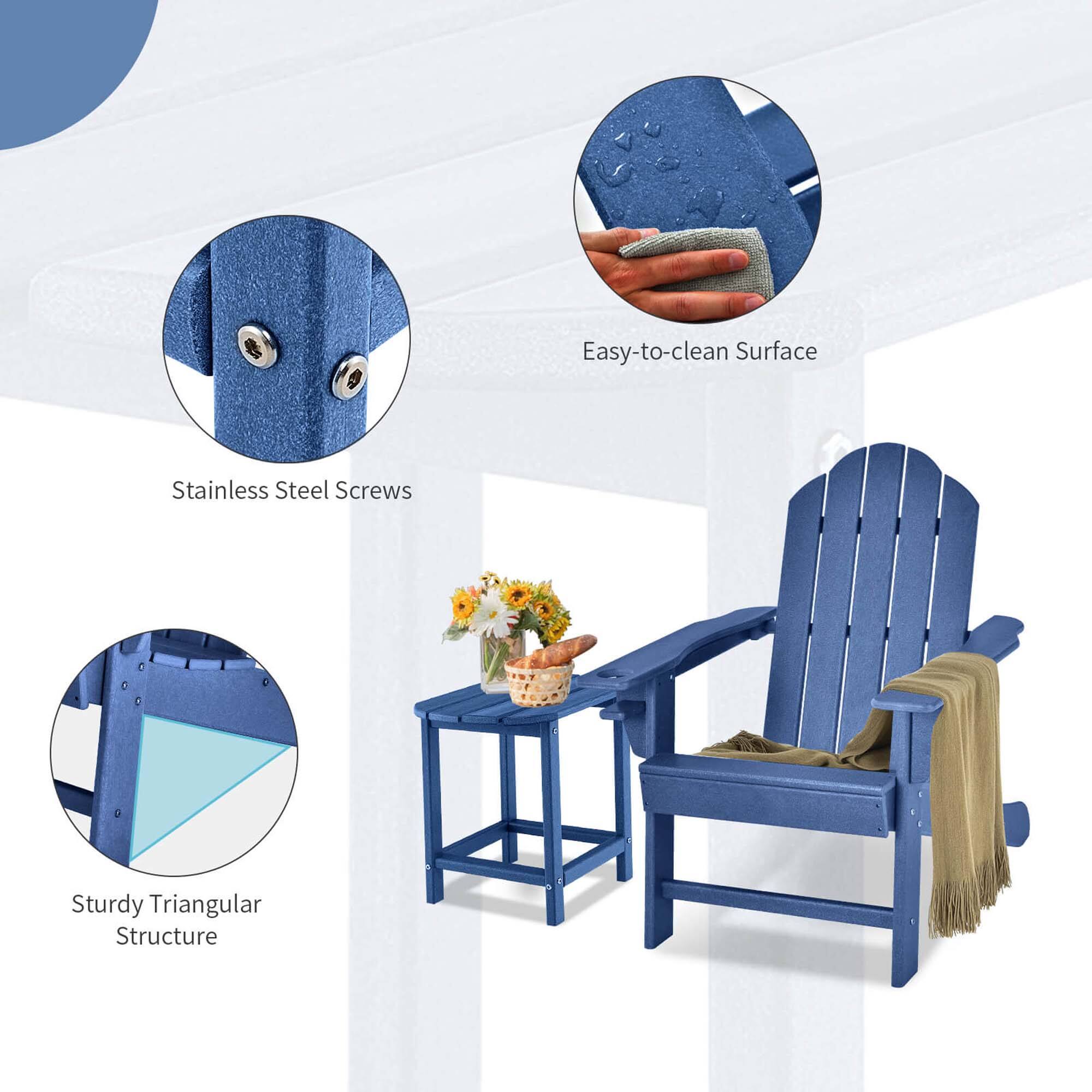 Easy-to-clean Surface  
Stainless Steel Screws  
Sturdy Triangular Structure
