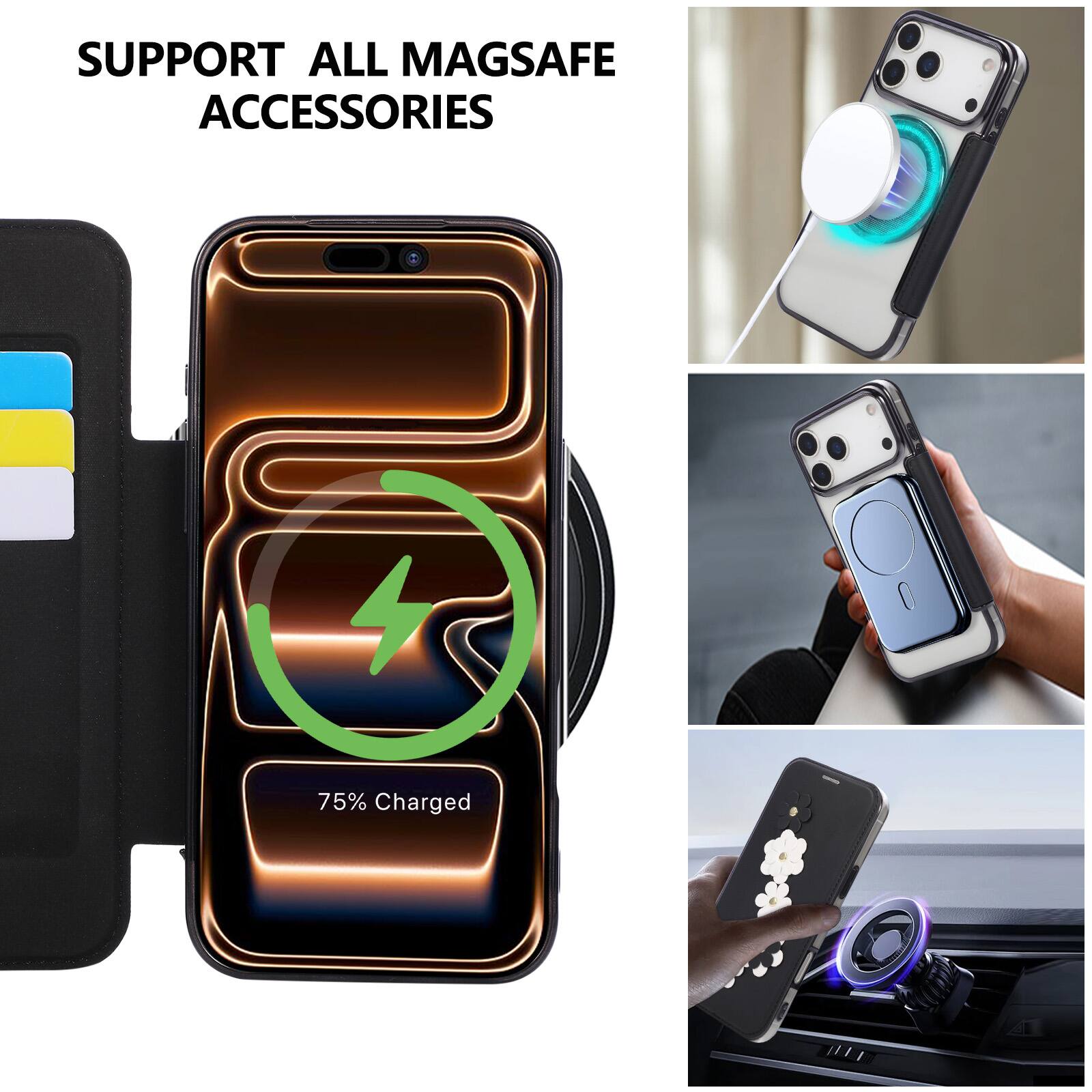 SUPPORT ALL MAGSAFE ACCESSORIES

75% Charged