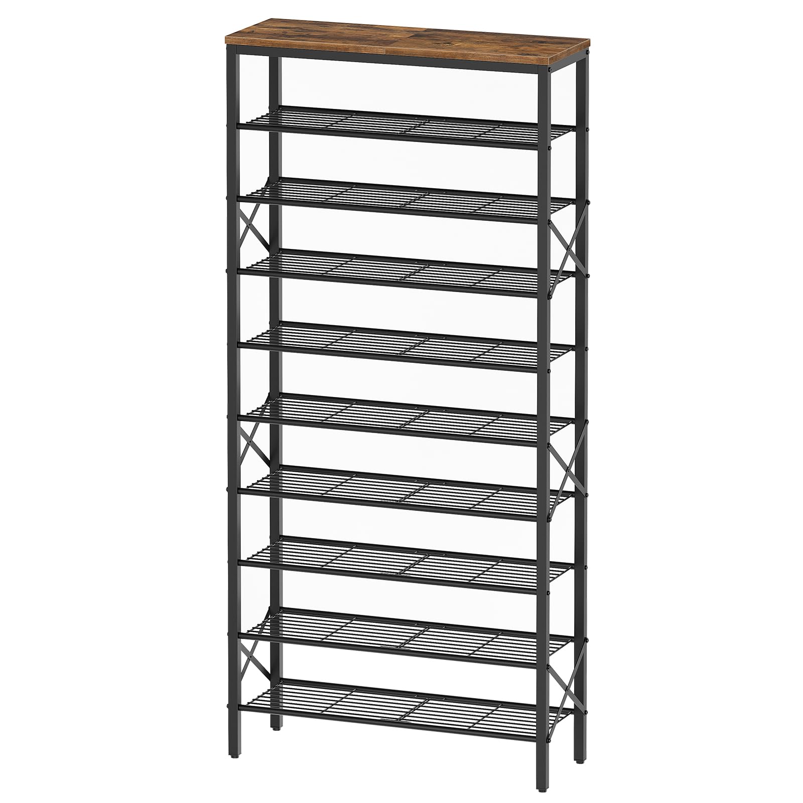 Rustic Brown + Black 27.8" x 10.8" x 65.7"