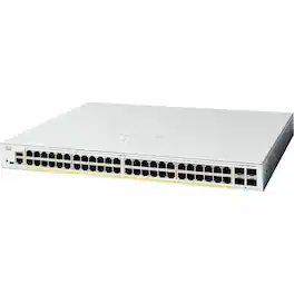 Cisco Consumer Products - Cisco Catalyst C1200-48P-4X Ethernet Switch - 48 Ports - Manageable - 10 Gigabit Ethernet - 10/100/1000Base-T, 10GBase-X - Unknown