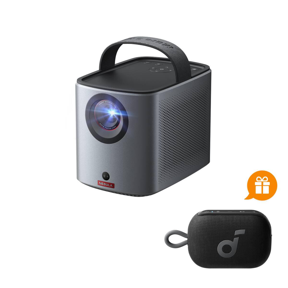 Nebula - Mars 3 Air GTV Projector with Select 4 Go Bluetooth Speaker - Black