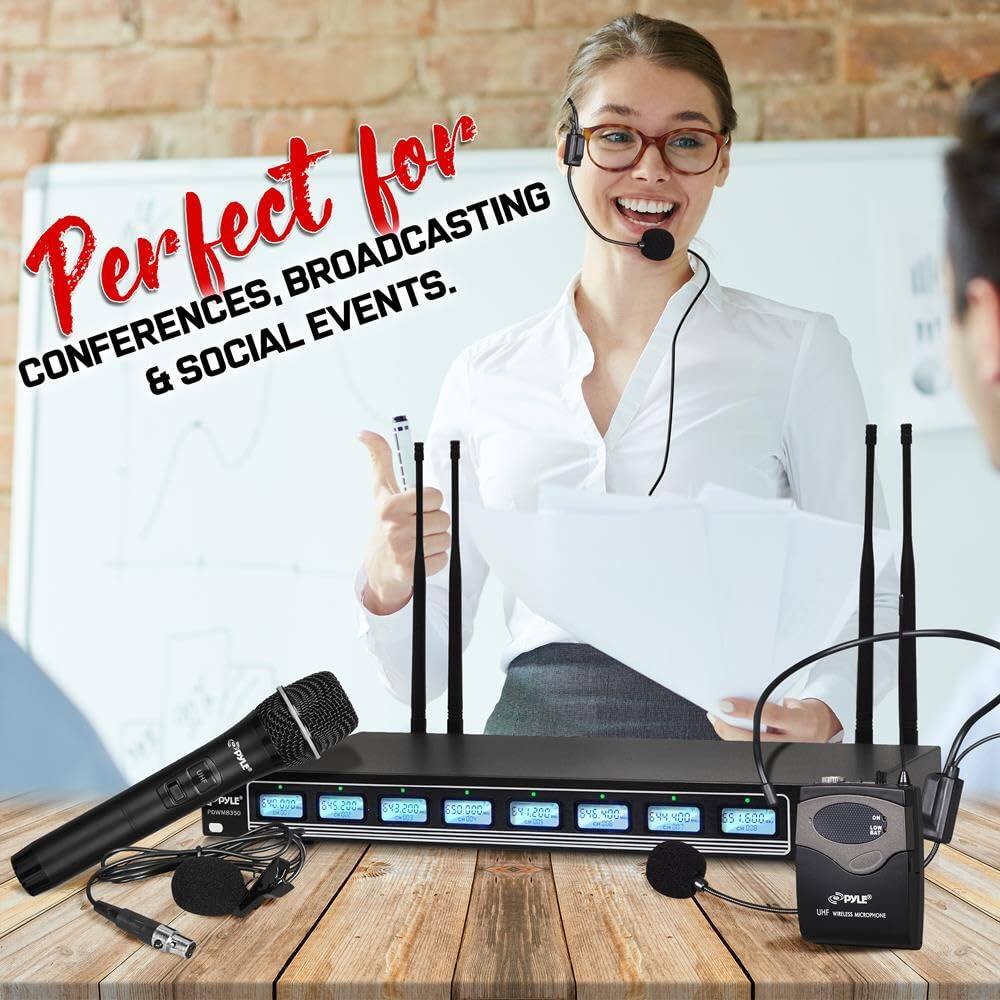 Perfect for CONFERENCES, BROADCASTING & SOCIAL EVENTS.

PYLE
WIRELESS MICROPHONE