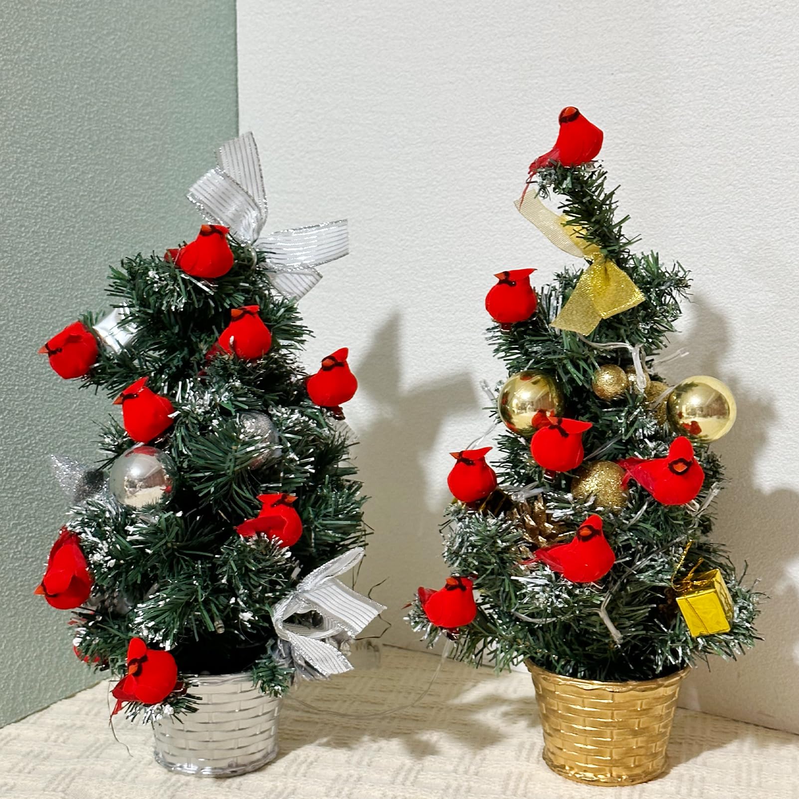 Alt View 4. Paradigms Interiors - Small Cardinals Tiny Mini Cardinal Birds For Crafts Artificial With Clip On Christmas Tree Decorations Yard... - 24pcs-clip.