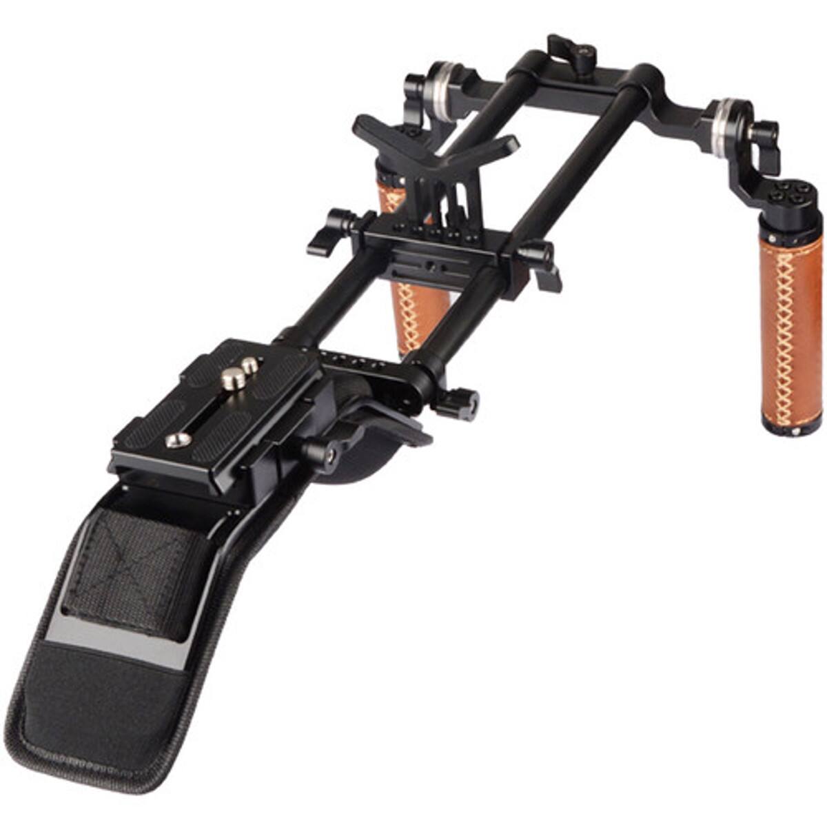 Alt View 2. CAMVATE - CAMVATE DSLR Shoulder Mount Rig w/Manfrotto QR Base Plate and Dual Handgrip.