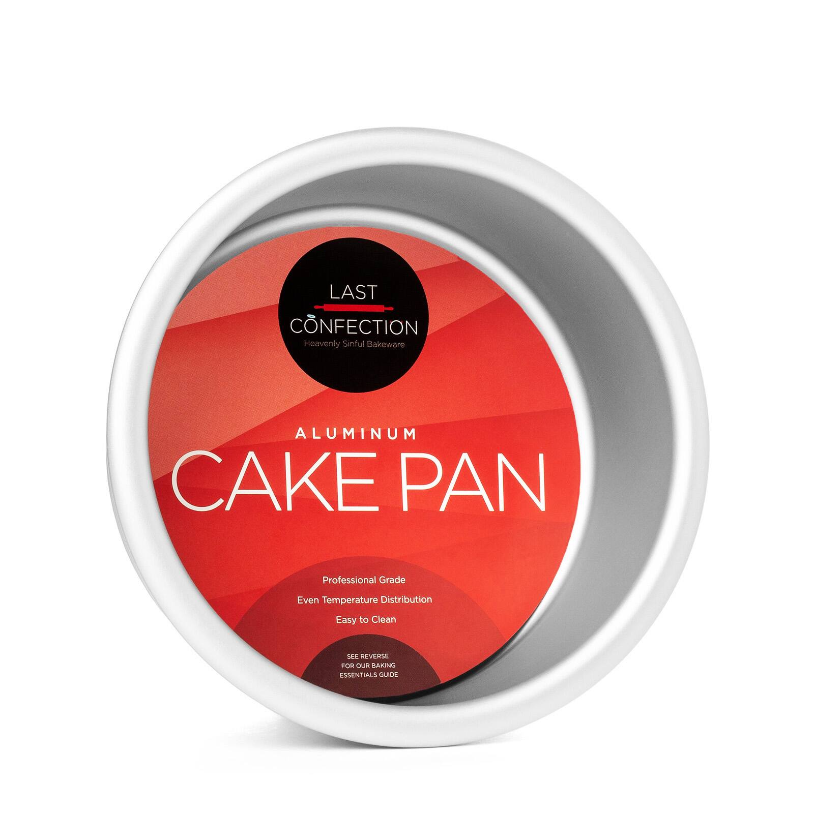 LAST CONFECTION Heavenly Sinful Bakeware  
ALUMINUM CAKE PAN  
Professional Grade  
Even Temperature Distribution  
Easy to Clean  
SEE REVERSE FOR OUR BAKING ESSENTIALS GUIDE