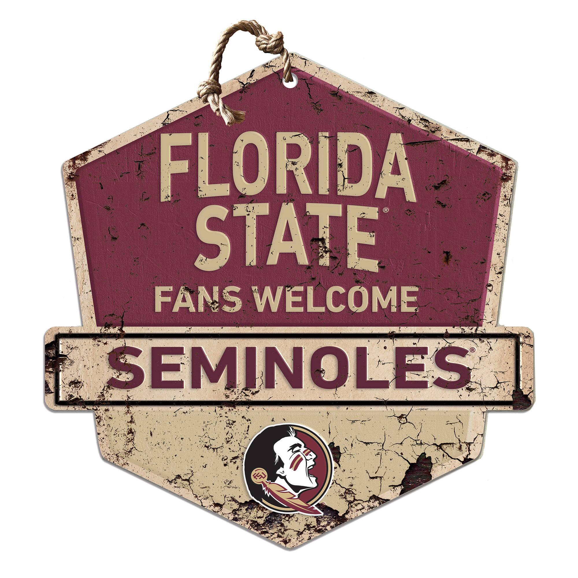Florida State Seminoles Fans Welcome Sign