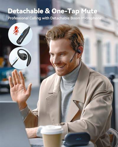 Detachable & One-Tap Mute  
Professional Calling with Detachable Boom Microphone