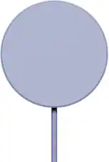 Front. OhSnap - Qi2 Wireless Charger - Crushed Orchid.