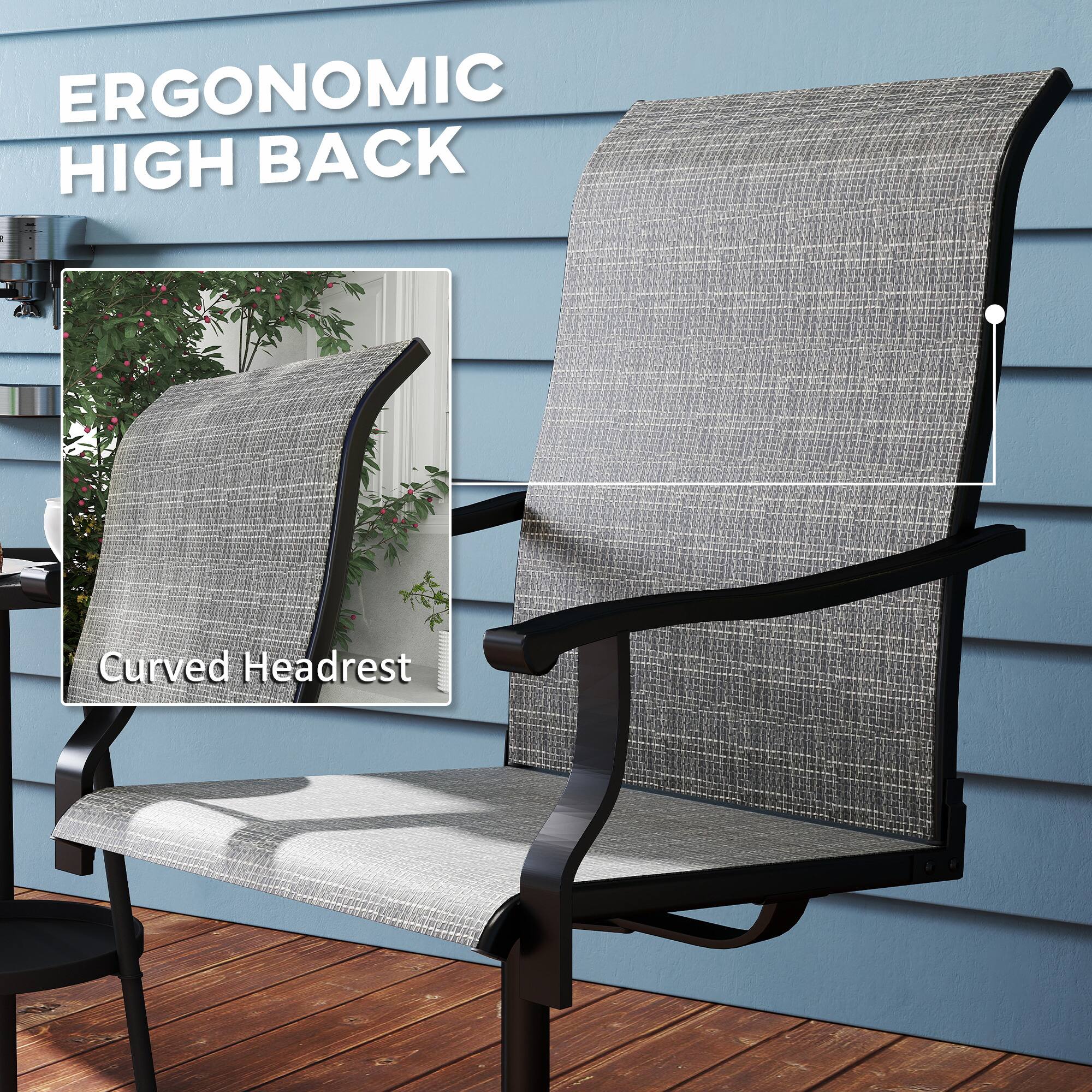ERGONOMIC HIGH BACK - Curved Headrest