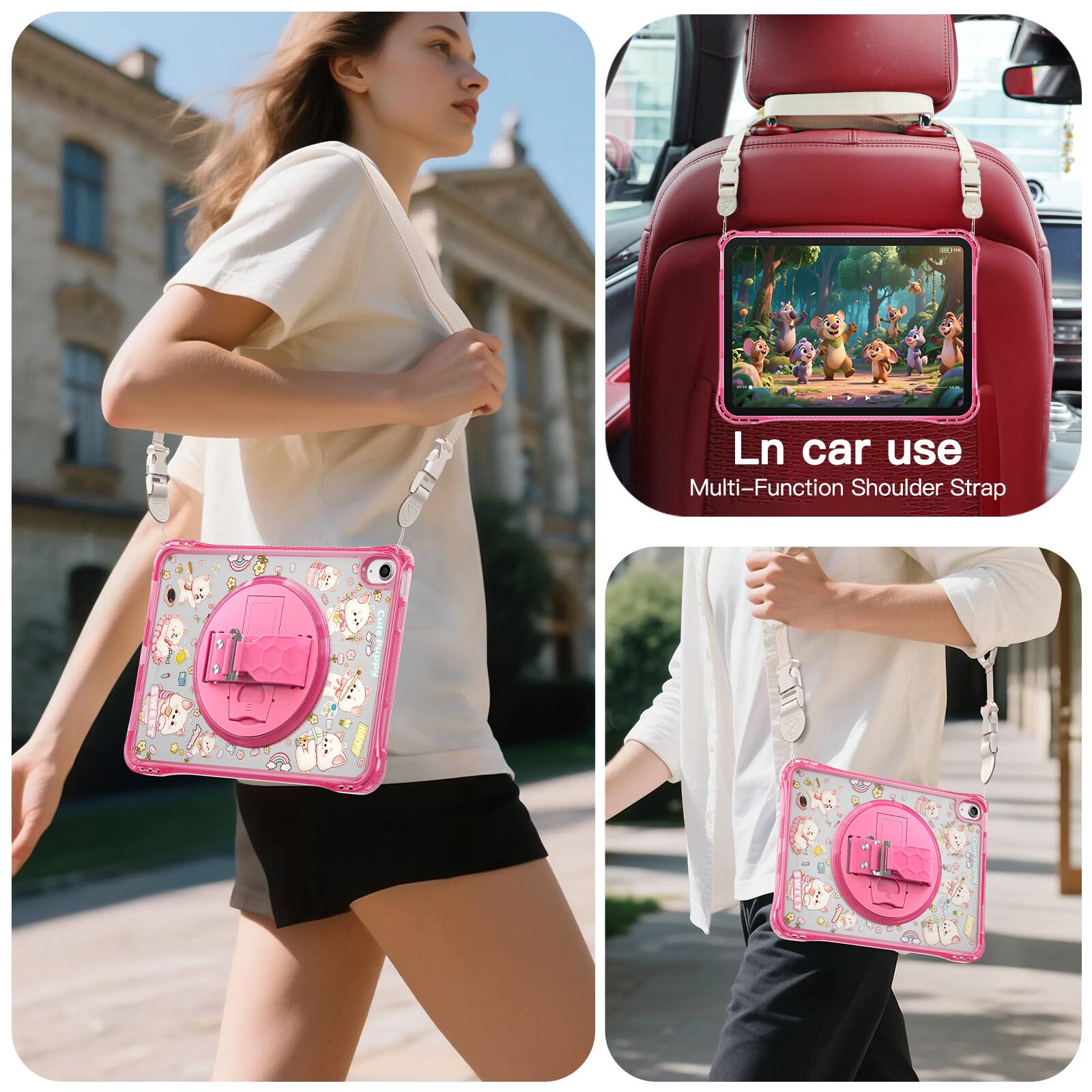 Ln car use  
Multi-Function Shoulder Strap