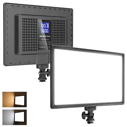 100% A 5600 NEEWER Basic LED PANEL LIGHT SHE Buk - ade FO 2 sumry . 1 2io x I - chite CESA I 0ND 5 CILEND