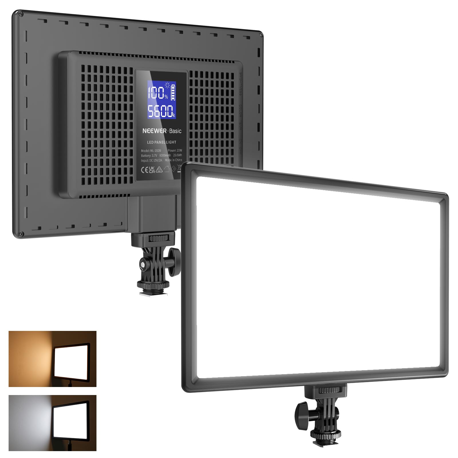 100% A 5600 NEEWER Basic LED PANEL LIGHT SHE Buk - ade FO 2 sumry . 1 2io x I - chite CESA I 0ND 5 CILEND