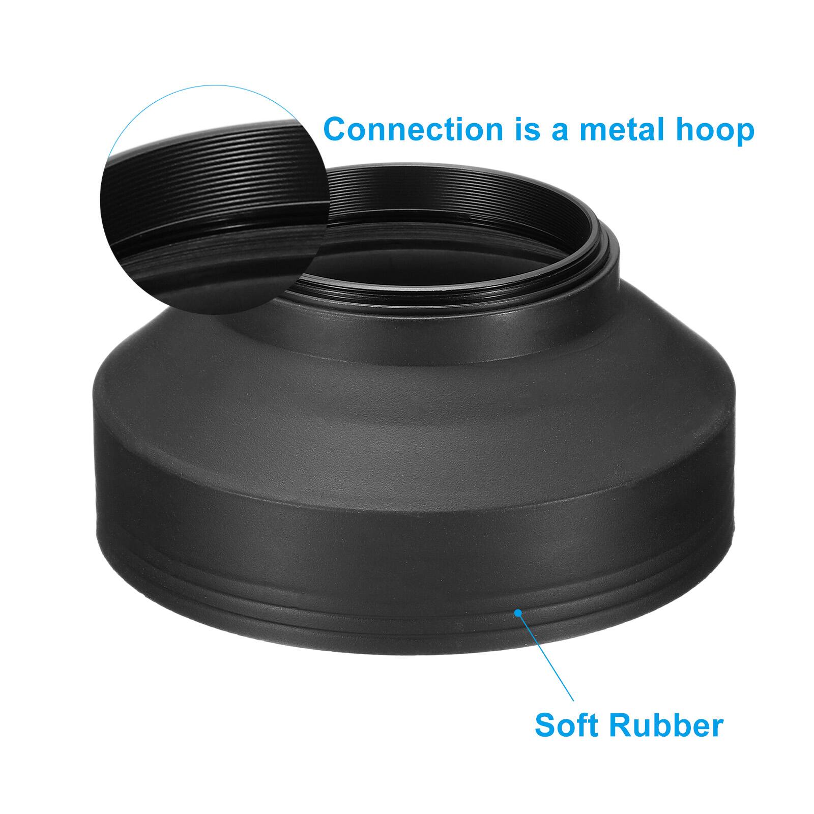 Connection is a metal hoop  
Soft Rubber