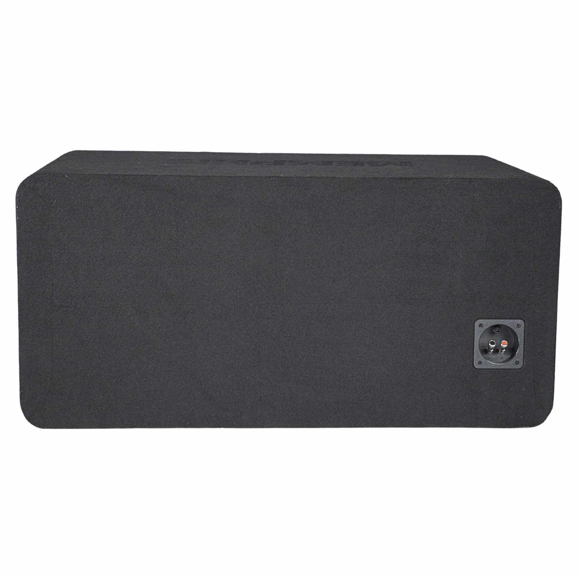 Alt View 2. Memphis Car Audio - Memphis Audio PRXE12DFT - PRX Dual 12" Loaded 1 OR 2 Ohm Enclosure with RGB LEDs - Black/Gray.