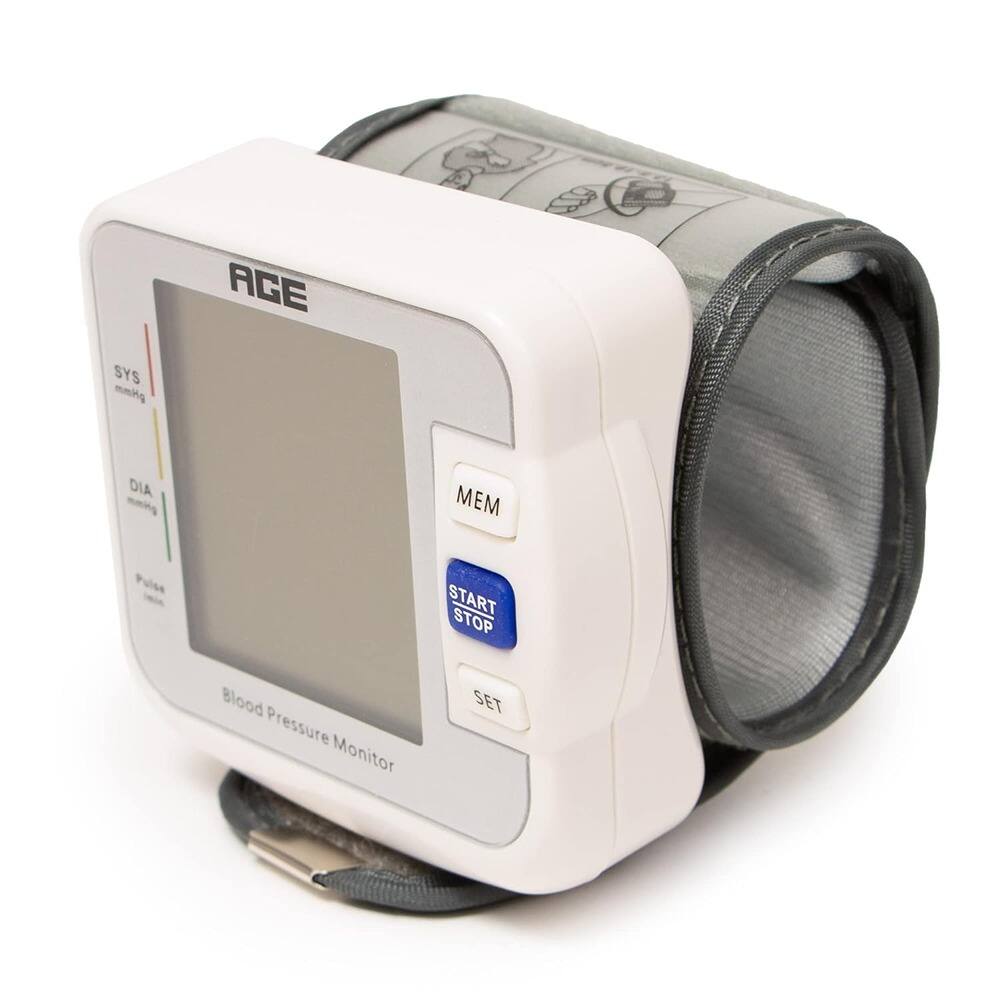 AGE  
Blood Pressure Monitor  

SYS  
DIA  
MEM  
Pulse  

START STOP  
SET