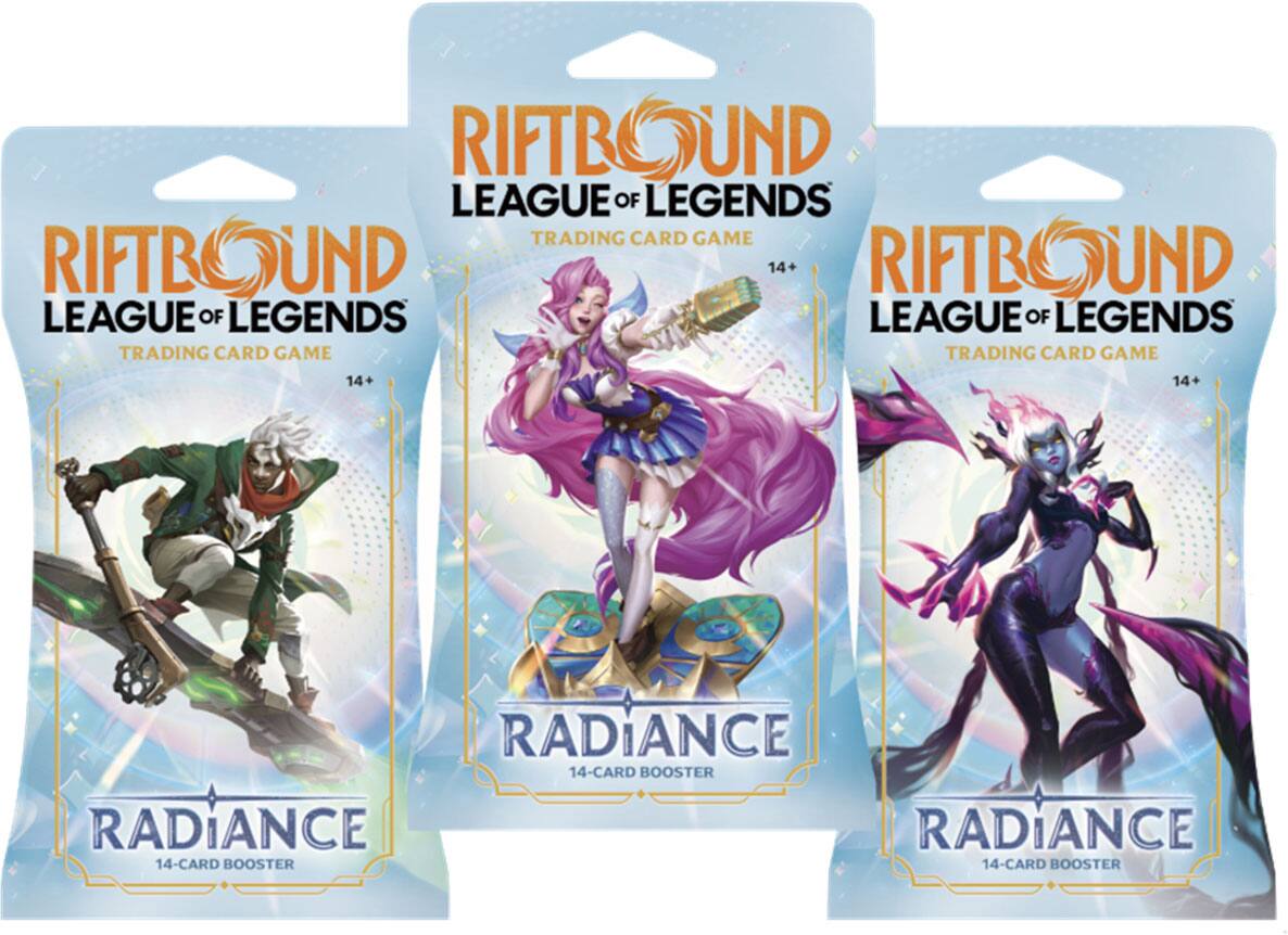 Riftbound League of Legends Trading Card Game: Radiance Sleeved Booster ...