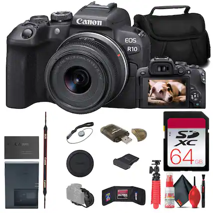 Canon RF-518-45mm LENS E4.5-6.3 CANON I5 STM EOS R10 - M do 1
Canon BATIEA -m 10ON -.
NLERN Canon EOS
Canon Canon Canon Q
SUS 1 - c_on ULTIMA B Y SP XC 64 GB
6 AVE ONed a ELEAN nothing_o 6AVE