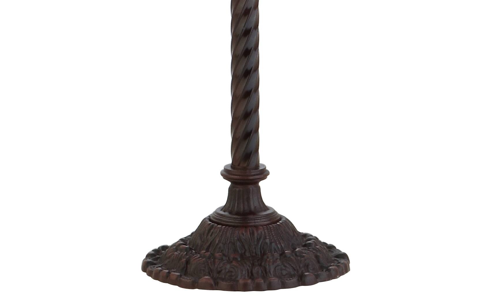 Alt View 3. Jonathan Y - Davis Tiffany-Style 70" Torchiere LED Floor Lamp, Bronze - Bronze.