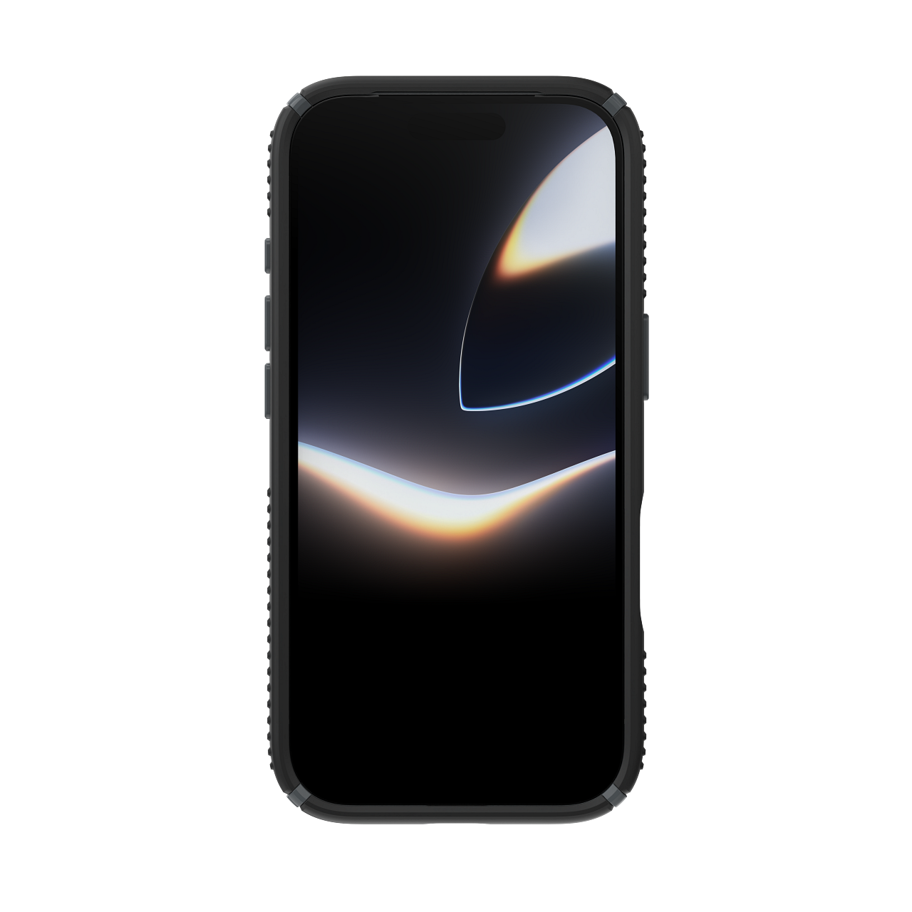 Back. Speck - Presidio2 Grip Case with MagSafe for Apple iPhone 18 Pro / iPhone 17 Pro - Black.