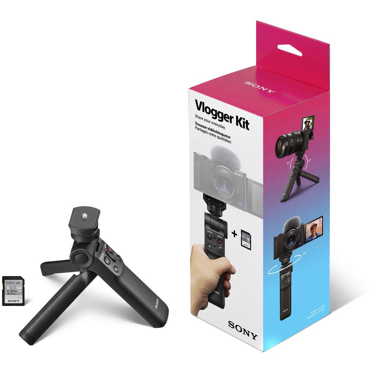 SONY Vlogger Trousse Share everyday Kit Pattaga vidoblogueur vare quotidien SONY + mBma 1 E 64 - ANOS NONT FHR SONY CAN