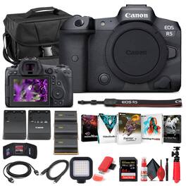 Canon - EOS R5 Mirrorless Camera Body Only 4147C002 - Advanced Bundle