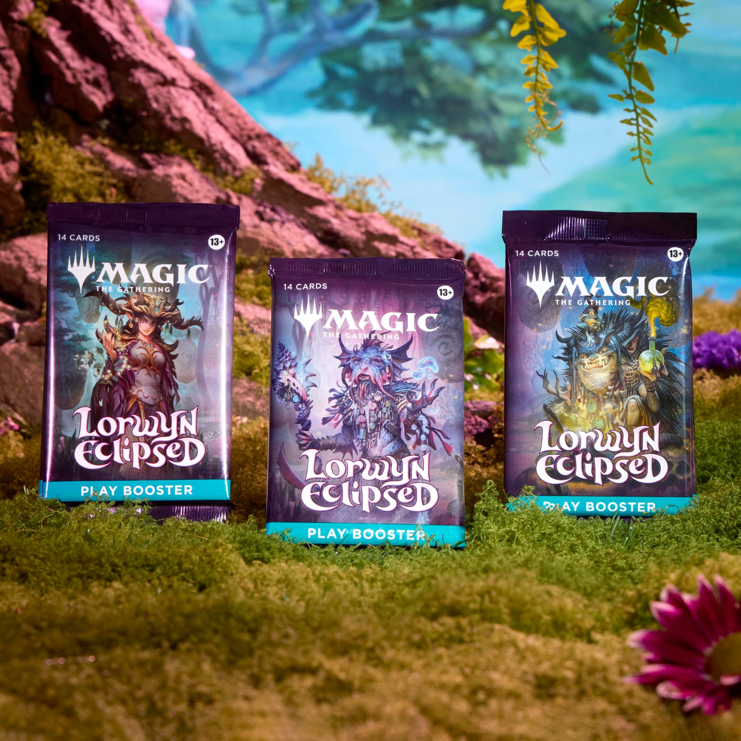 14 CARDS 13+ MAGIC THE GATHERING  
Lorwyn EclipseD PLAY BOOSTER  
Lorwyn EclipseD PLAY BOOSTER  
Lorwyn EclipseD PLAY BOOSTER