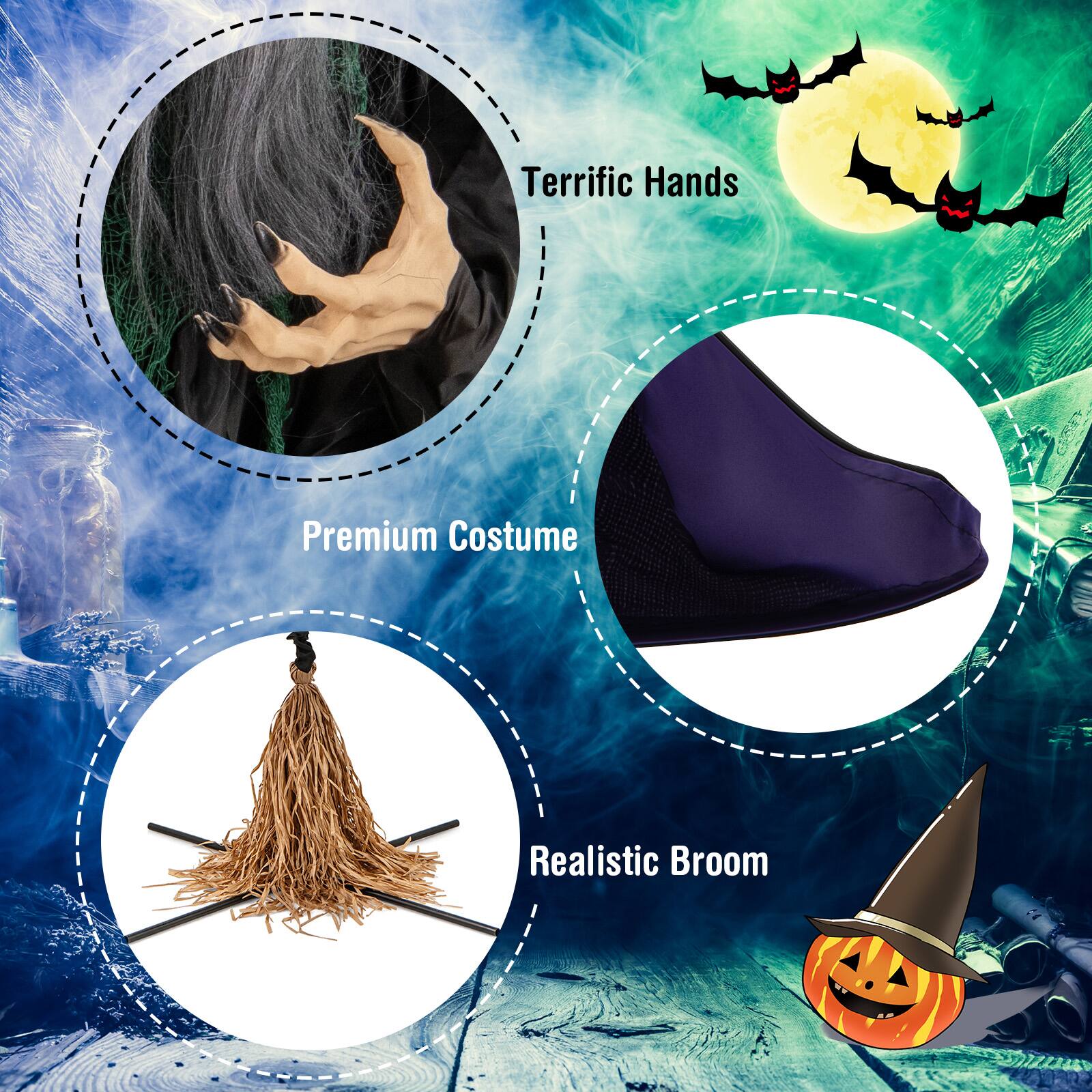 Group:

1. Terrific Hands
2. Premium Costume
3. Realistic Broom

Corrected text:

1. Terrific Hands
2. Premium Costume
3. Realistic Broom