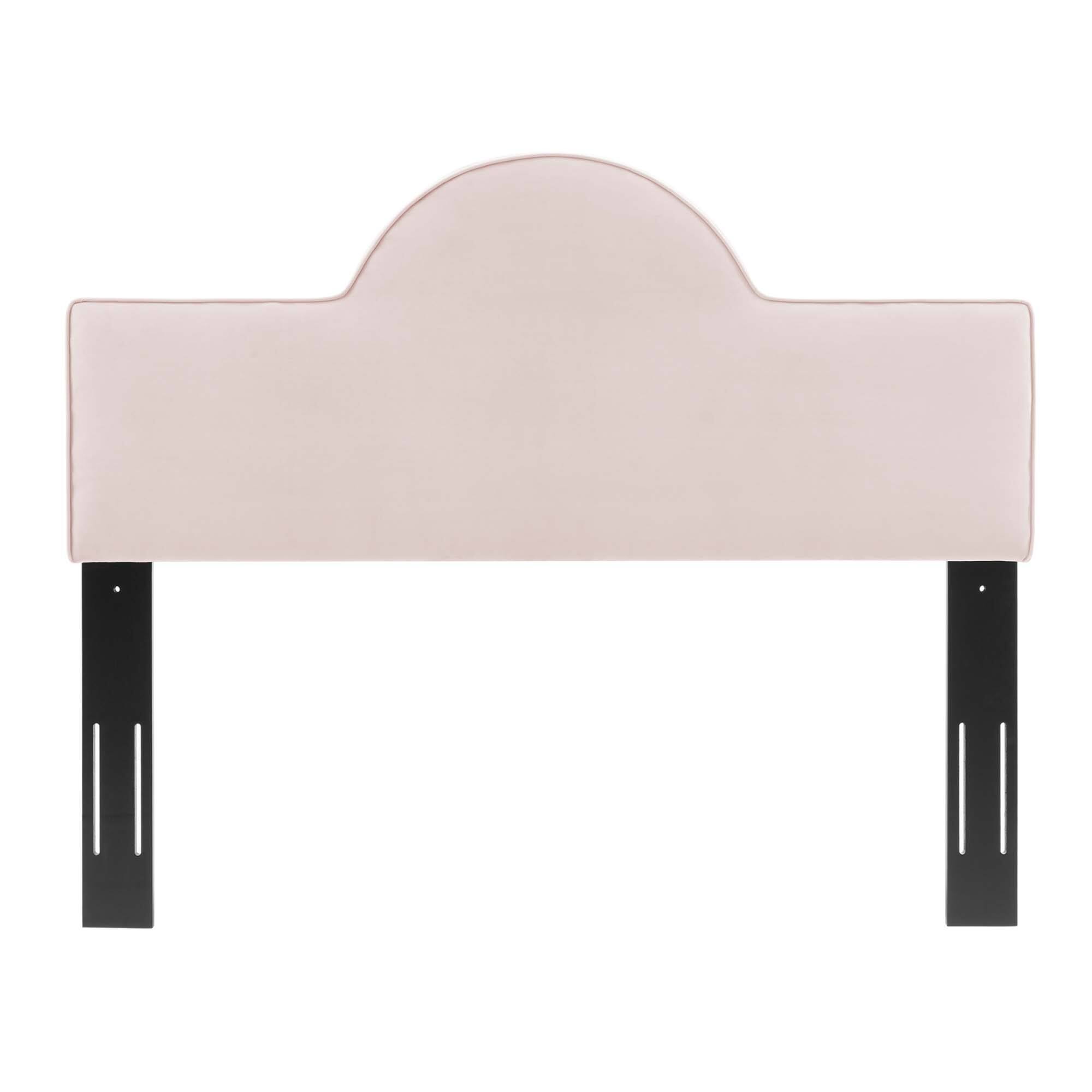 Angle. Modway - Dawn Performance Velvet King/California King Headboard by Modway - Pink.