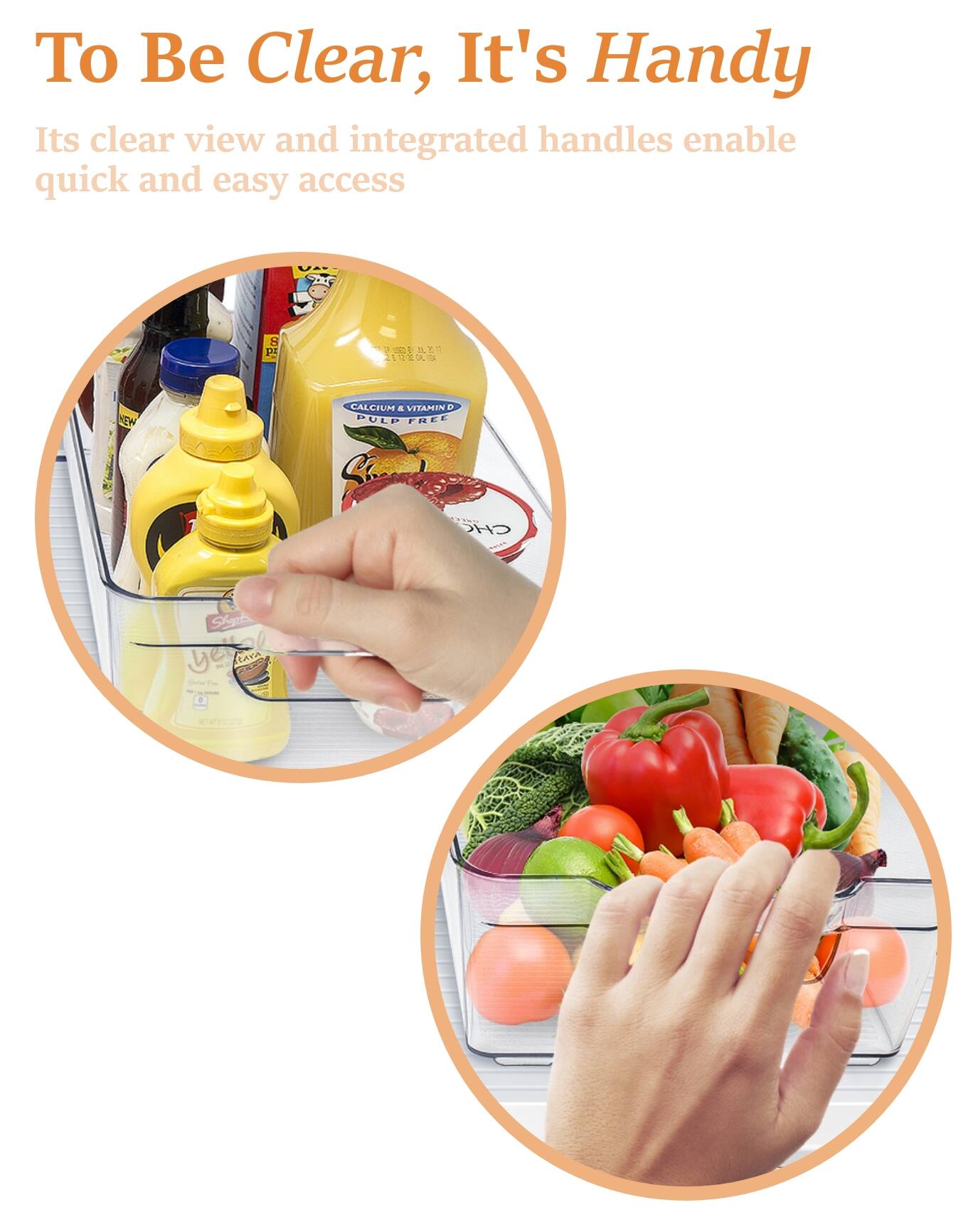 To Be Clear, It's Handy

Its clear view and integrated handles enable quick and easy access