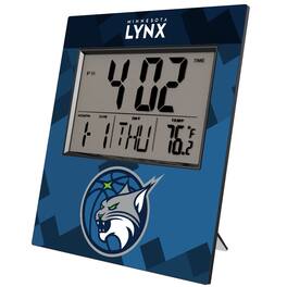 Keyscaper - Minnesota Lynx Color Block Digital Desk Clock - Multicolor