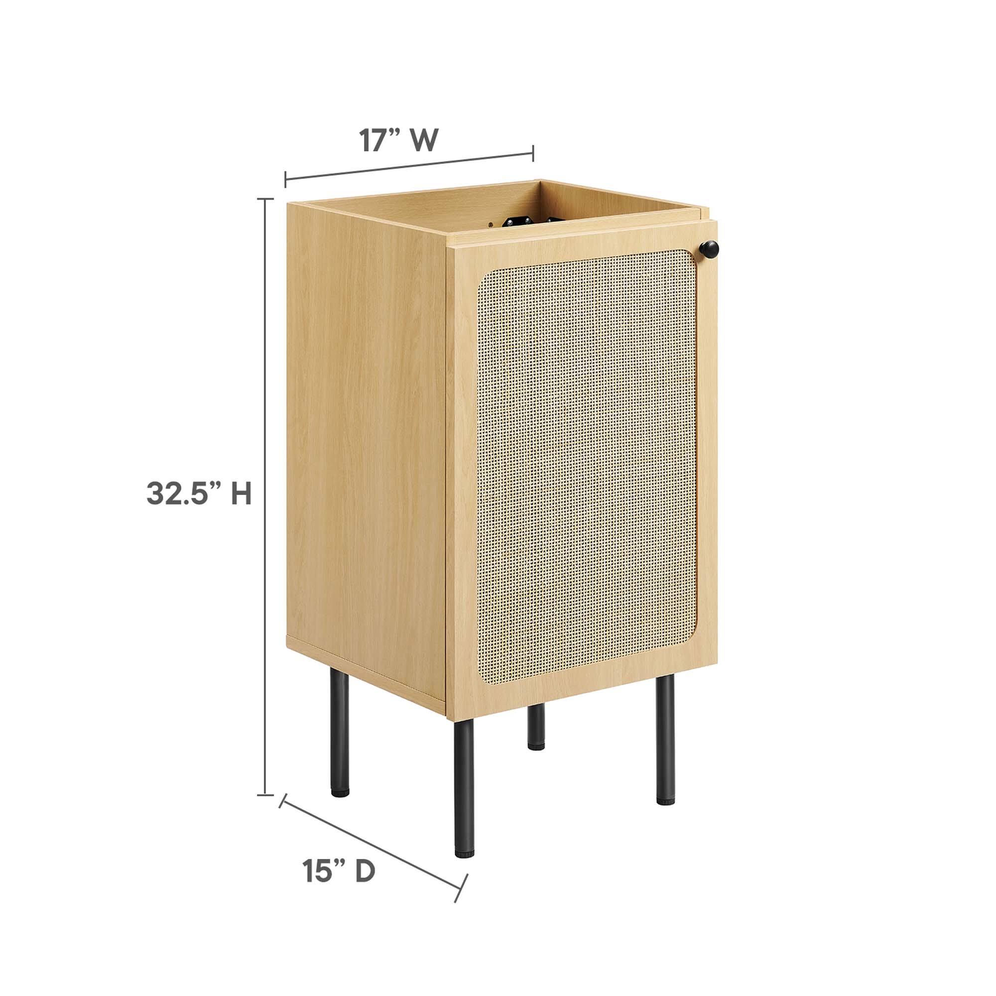 17" W x 32.5" H x 15" D