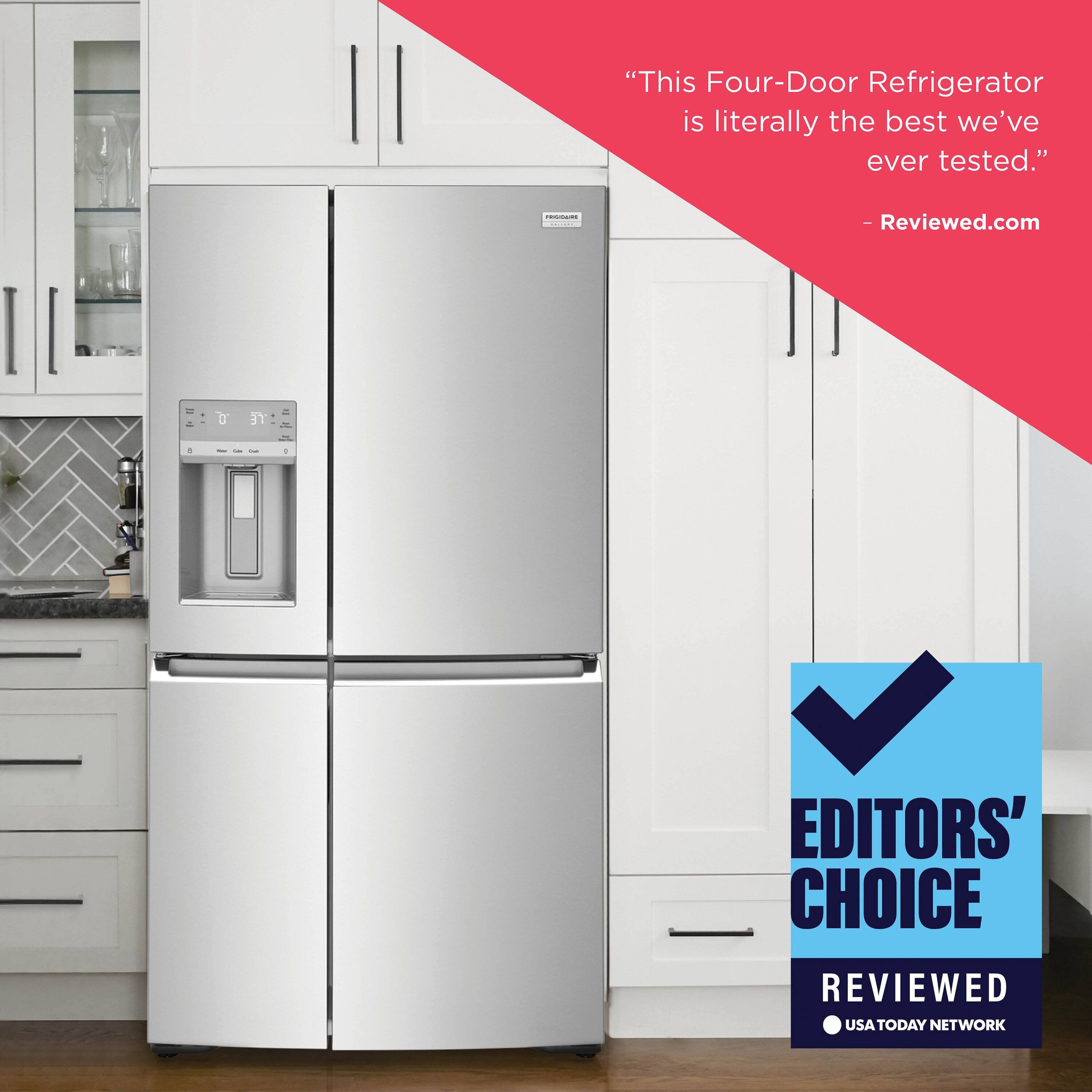 "This Four-Door Refrigerator is literally the best we've ever tested." - Reviewed.com BY Editors' Choice Reviewed USA TODAY NETWORK