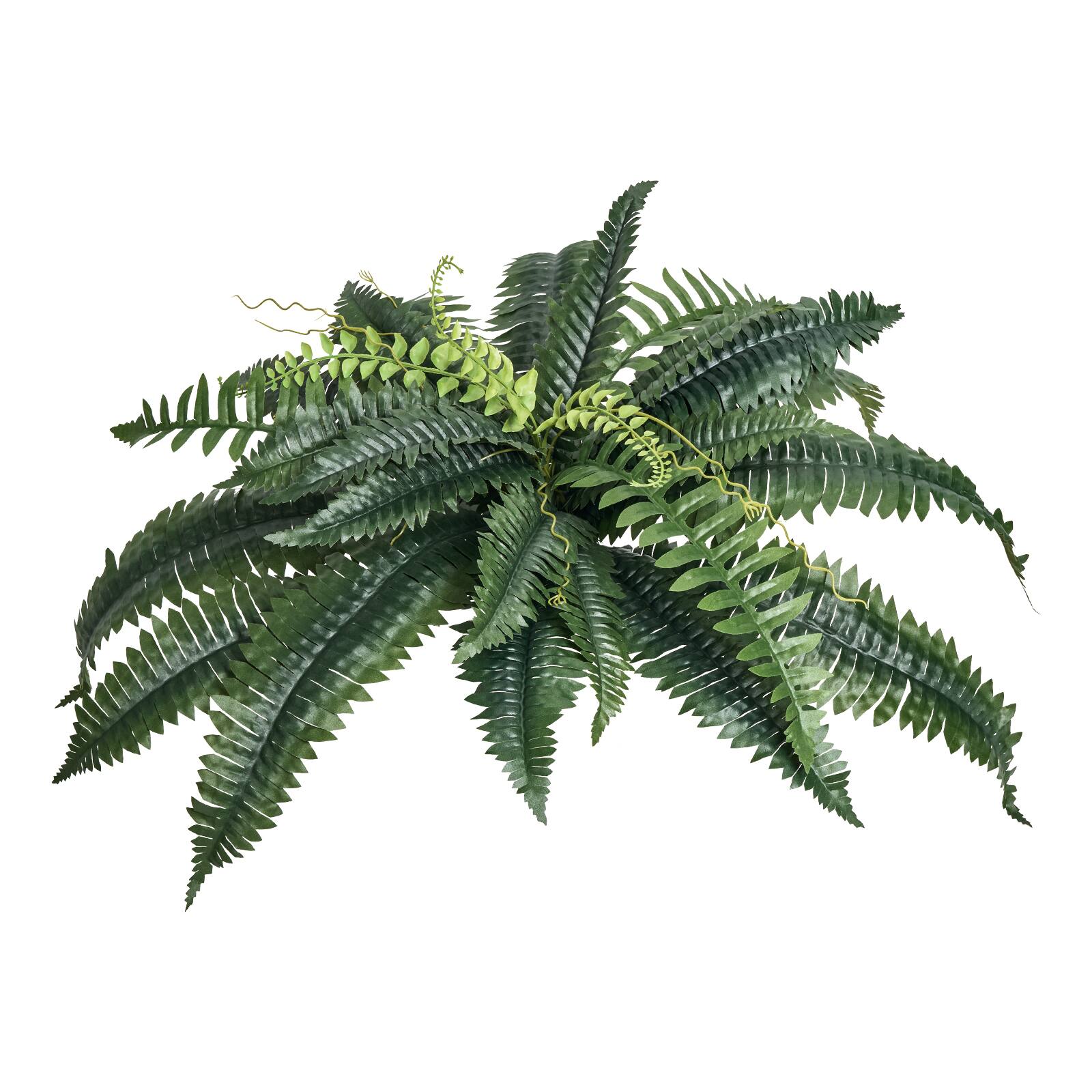 Alt View 5. VEVOR - Artificial Ferns 2 Pcs, Natural Spread Diameter 31-34 Inch, Large Hanging Artificial Boston Ferns - Green.