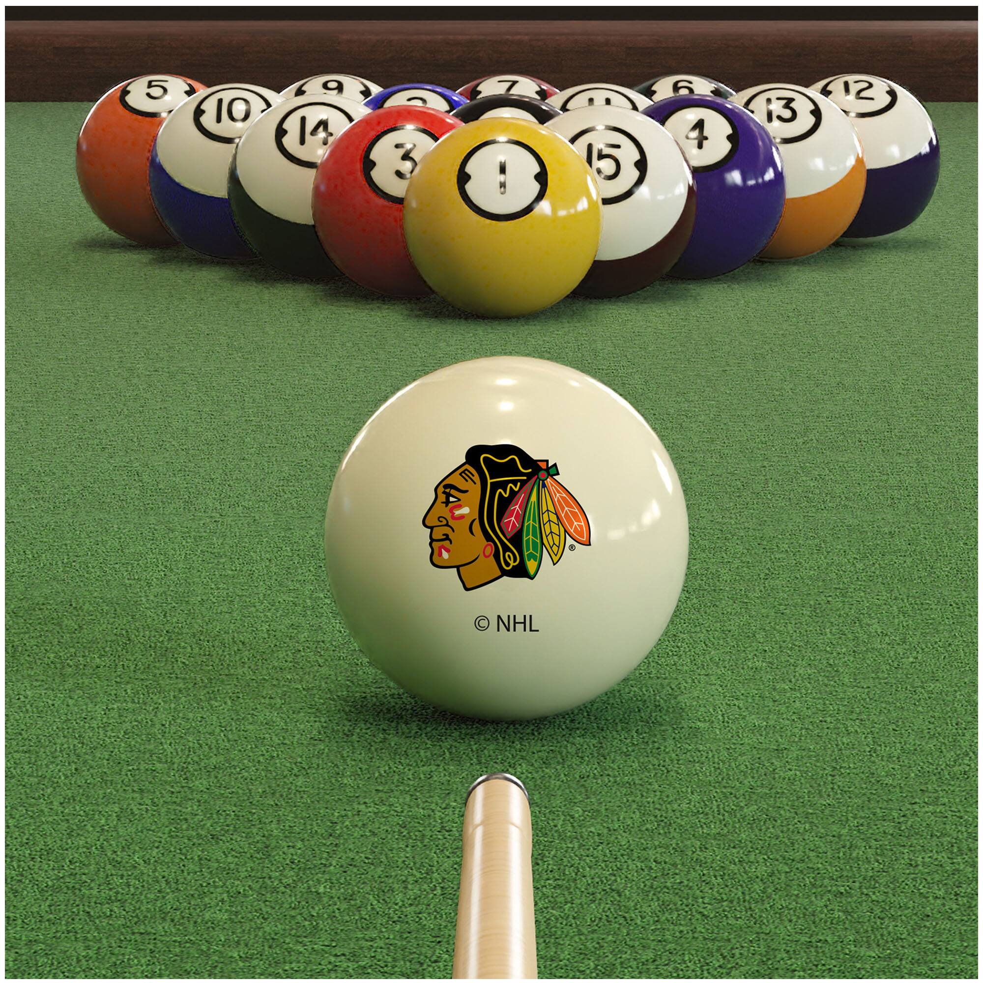 Alt View 1. Imperial - Cream Chicago Blackhawks Retro Billiard Ball Set - Multicolor.
