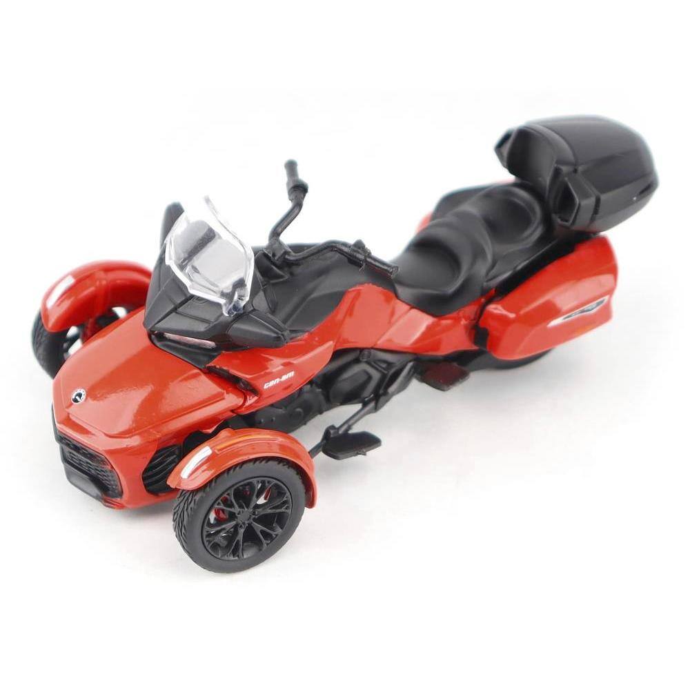 Angle. BRP Models - Can-Am Spyder F3 Limited Special Series 3-Wheel Motorcycle Viper Red 1/32 Diecast Model by BRP Models - Red.
