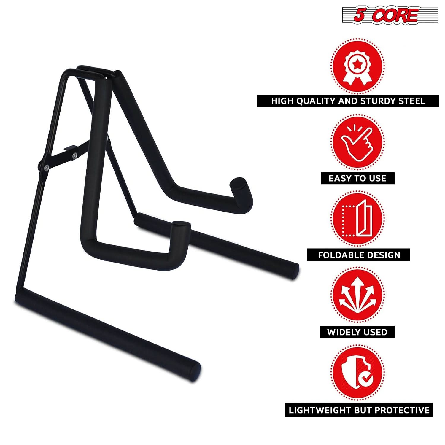 5 CORE

- HIGH QUALITY AND STURDY STEEL
- EASY TO USE
- FOLDABLE DESIGN
- WIDELY USED
- LIGHTWEIGHT BUT PROTECTIVE