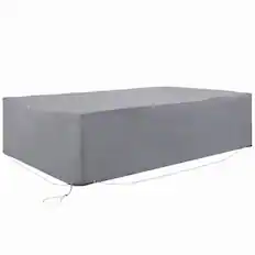Front. Outsunny - 97" x 65" x 26" Weatherproof Outdoor Sectional Patio Furniture Cover with Ultimate Weather Protection - Gray.